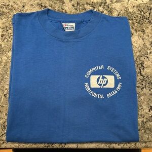 Vintage Hewlett Packard 1984 Computer Systems T Shirt size Large.